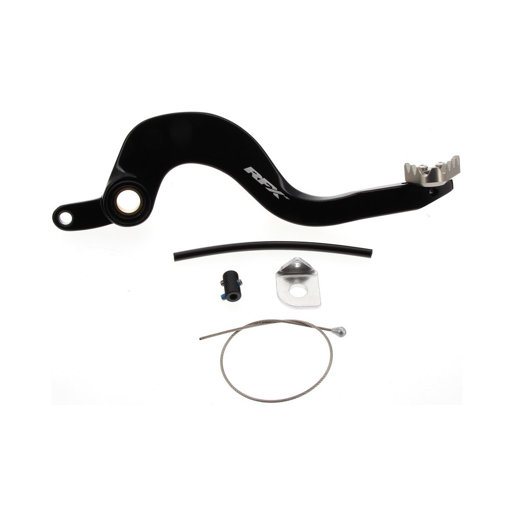 Pédale de frein arrière RFX Pro ST anodisé dur noir/anodisé dur titane RFX 1 - AVSmoto Racing Parts 