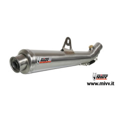 Silencieux MIVV X-Cone inox brossé Suzuki Gladius SFV 650 09-16