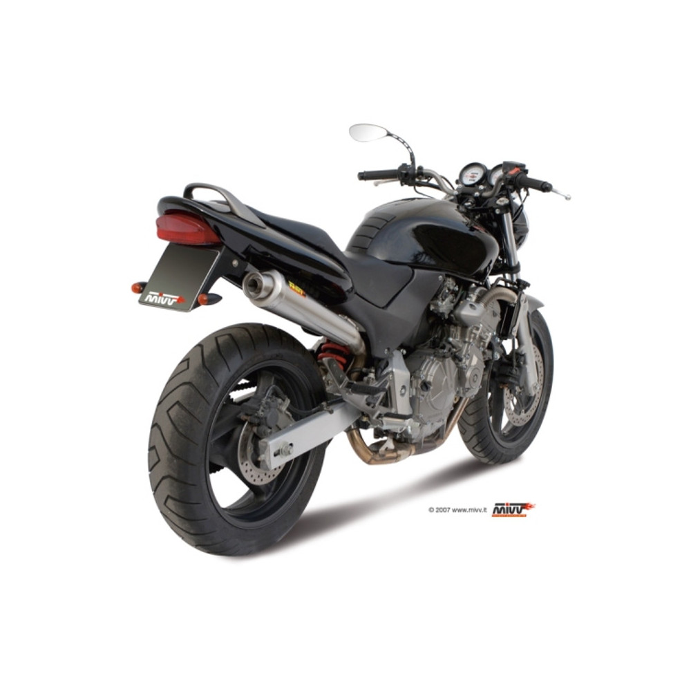 Silencieux MIVV X-Cone inox brossé Honda CB600F Hornet 98-00