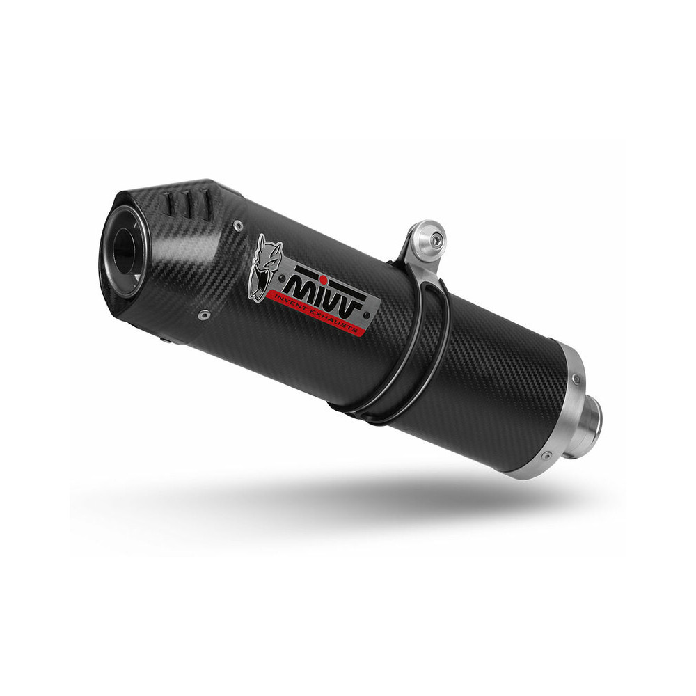 Silencieux MIVV Oval carbone embout carbone Honda Integra 750 - NC 750 S/X