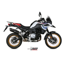 Silencieux MIVV Suono Steel Black embout carbone BMW F750GS/F850GS 18-22