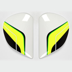 Plaques pivot ARAI Super AdSis J (LRS) Flow Green pour casques Axces II