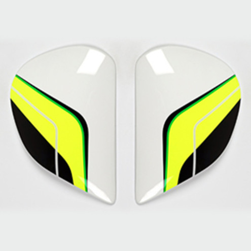 Plaques pivot ARAI Super AdSis J (LRS) Flow Green pour casques Axces II