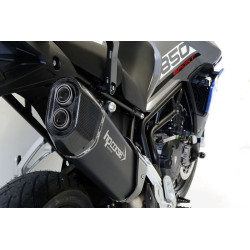 Silencieux HP CORSE SP-3 Noir embout carbone - Triumph 900 Tiger