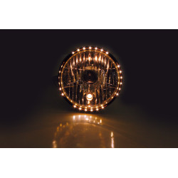 Phare SHIN YO Reno 2 noir brillant - Ø178mm