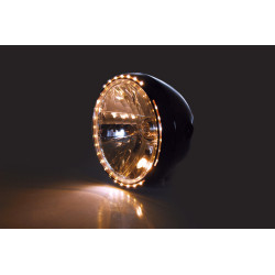 Phare SHIN YO Reno 2 noir brillant - Ø178mm