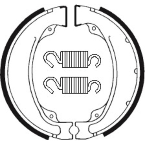 Mâchoires de frein TECNIUM Street/Quad organique - BA055