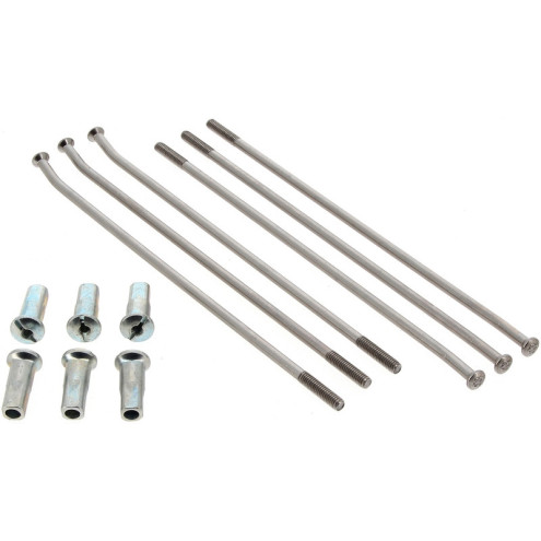 Jeu de rayons RFX 17" - argent/argent 36 rayons RFX 1 - AVSmoto Racing Parts 