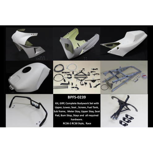 Kit carénage Set 2 Piste - Honda VFR 750 RC36-2 conversion RC30