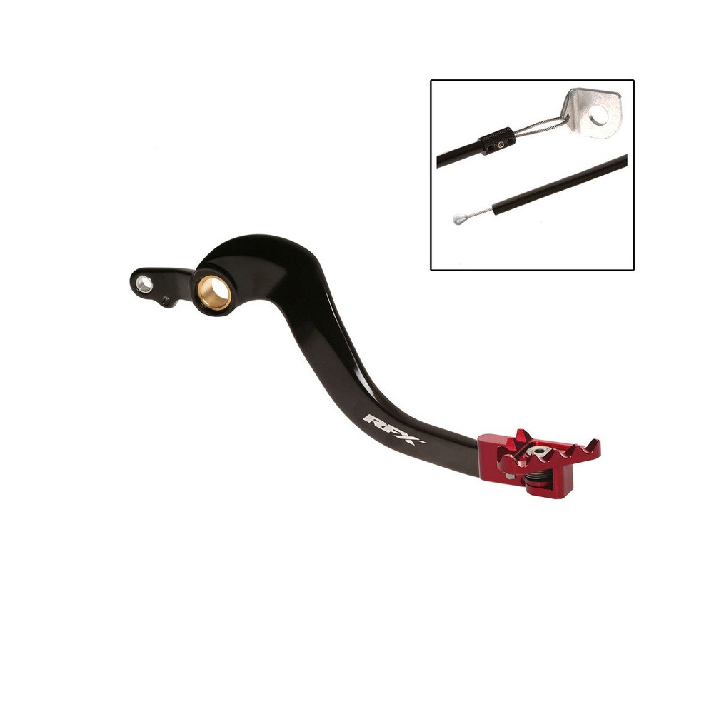 Levier de frein arrière RFX Pro FT (Noir/Rouge) - Honda CRFX250