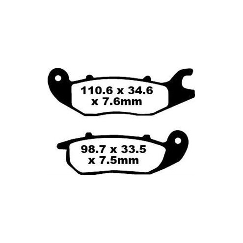 Plaquettes de frein EBC organique SFA series