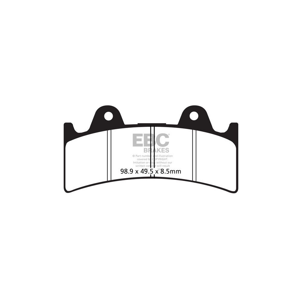 Plaquettes de frein EBC organique FA series