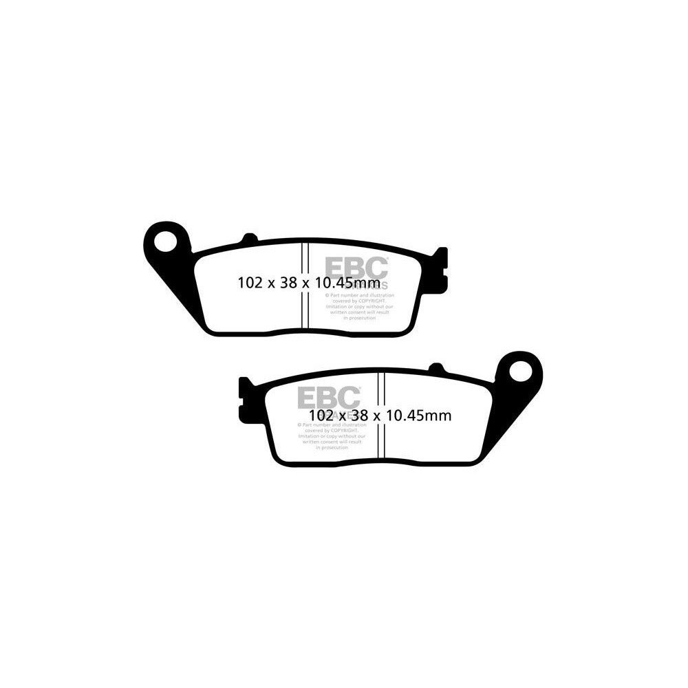 Plaquettes de frein EBC organique SFA series