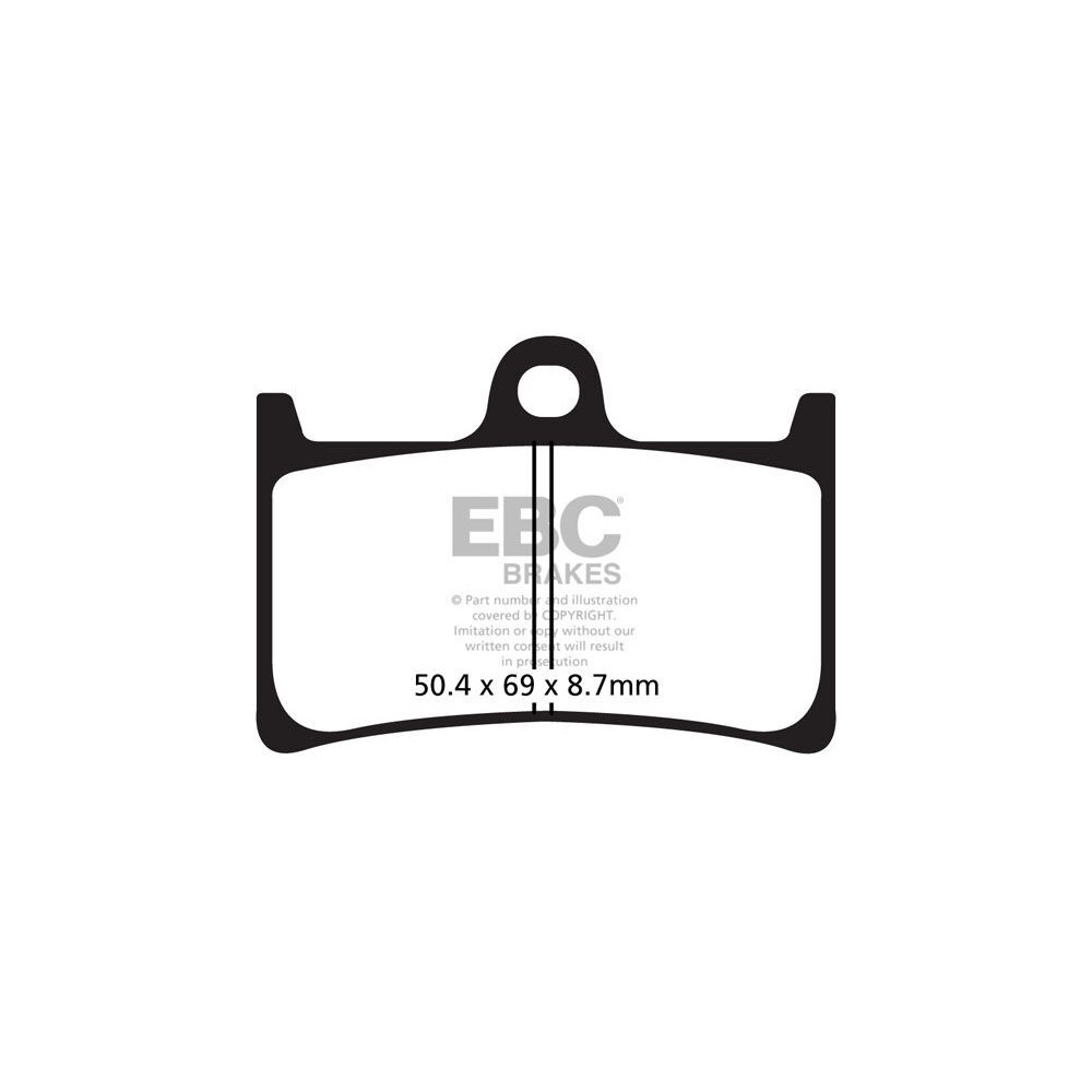 Plaquettes de frein EBC carbone série