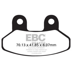 Plaquettes de frein EBC carbone série