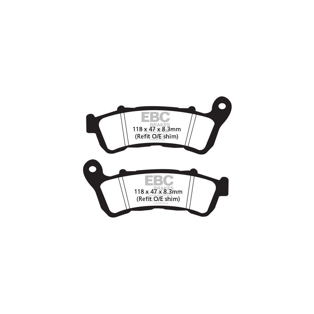 Plaquettes de frein EBC carbone série