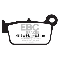 Plaquettes de frein EBC carbone série Off-road