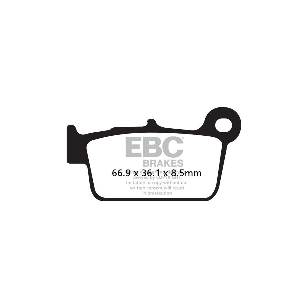 Plaquettes de frein EBC carbone série Off-road