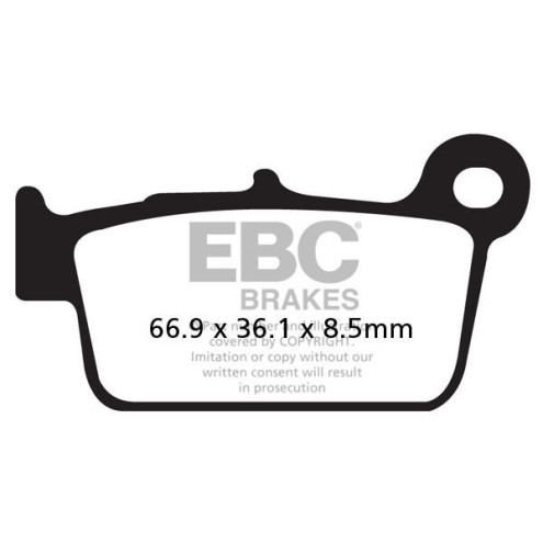 Plaquettes de frein EBC carbone série Off-road