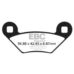 Plaquettes de frein EBC carbone série Off-road