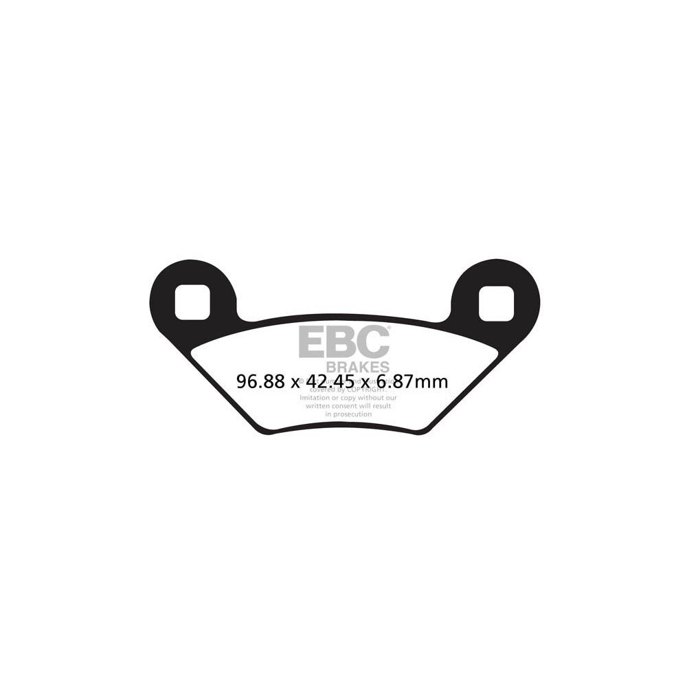 Plaquettes de frein EBC carbone série Off-road