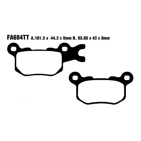 Plaquettes de frein EBC carbone série Off-road
