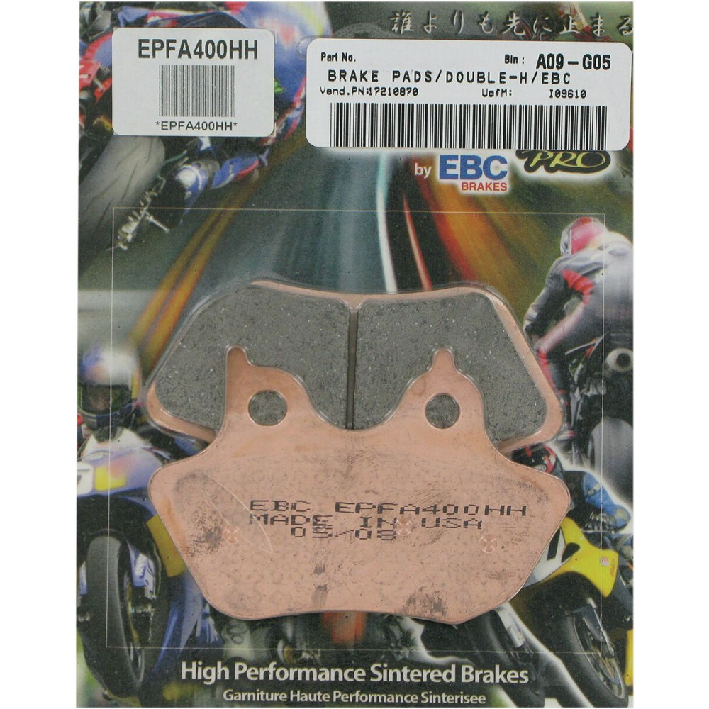 Plaquettes de frein EBC métal frittées EPFA Extreme Pro