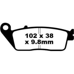 Plaquettes de frein EBC métal fritté SFA-HH Series