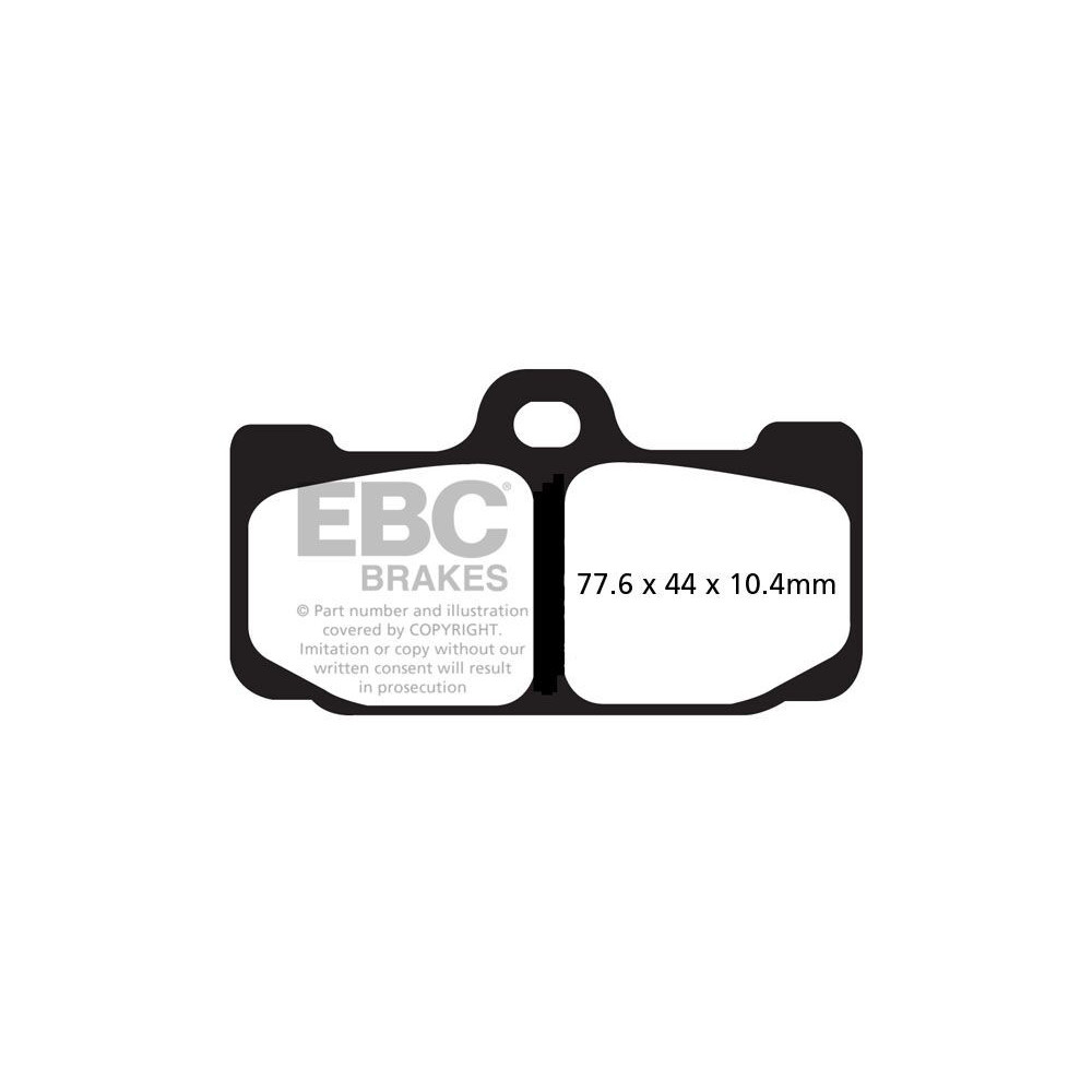 Plaquettes de frein EBC métal frittées EPFA Extreme Pro