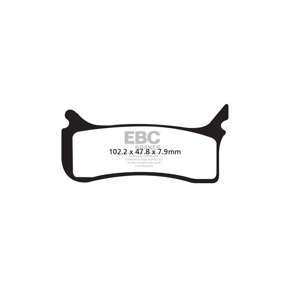 Plaquettes de frein EBC métal frittées EPFA Extreme Pro