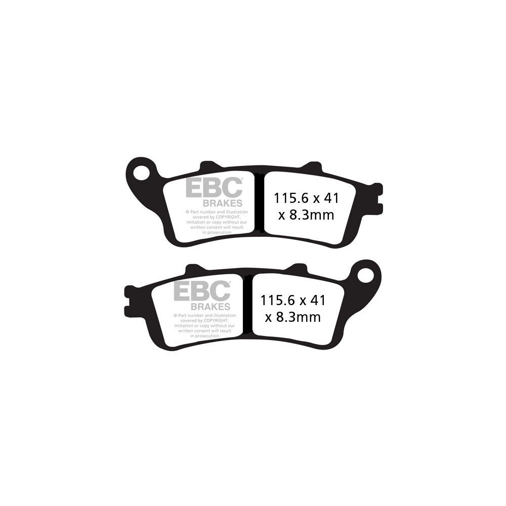 Plaquettes de frein EBC semi-fritté FA-V Series