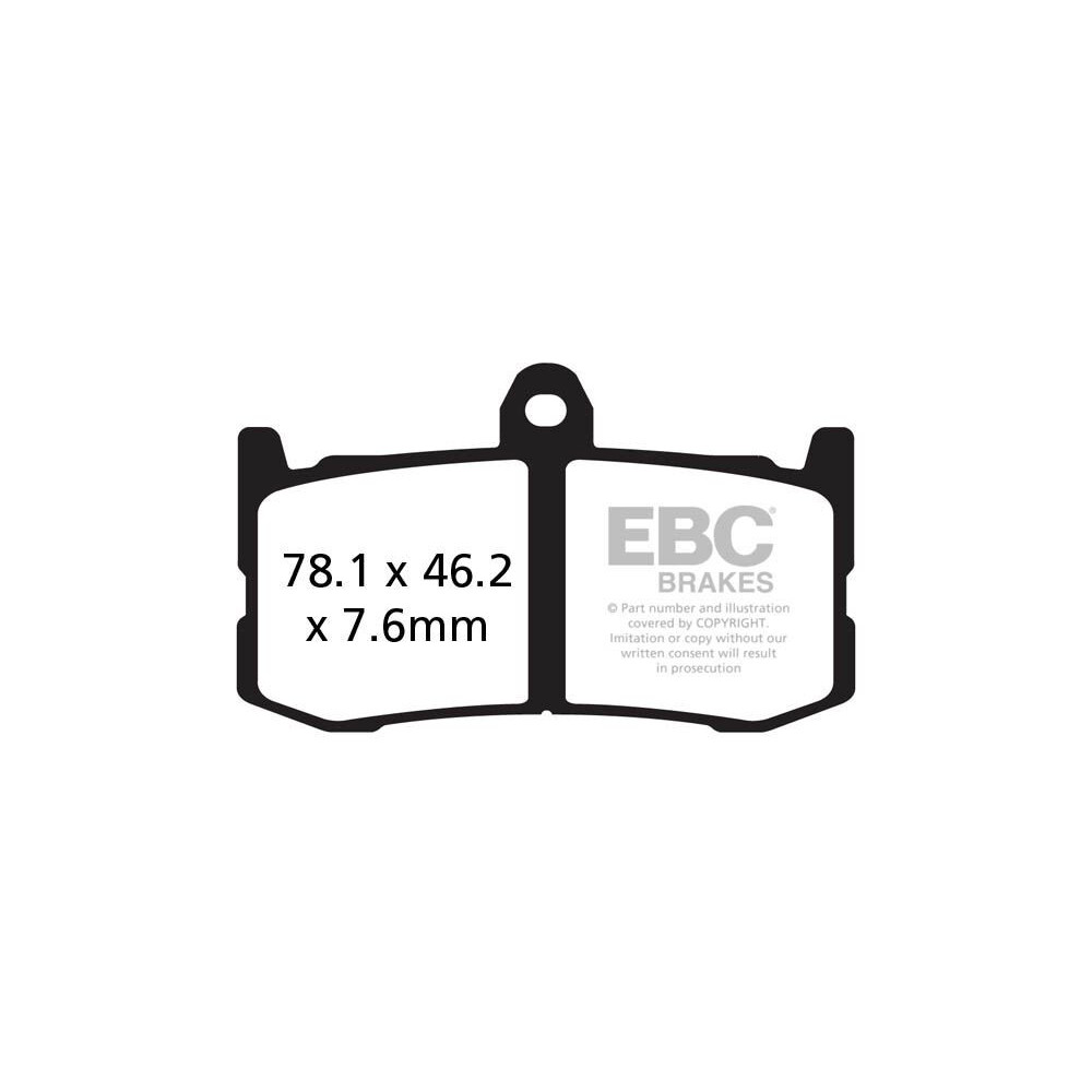 Plaquettes de frein EBC Racing GPFAX-HH Series