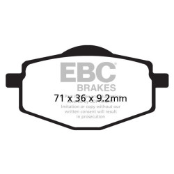 Plaquettes de frein EBC métal fritté SFA-HH Series