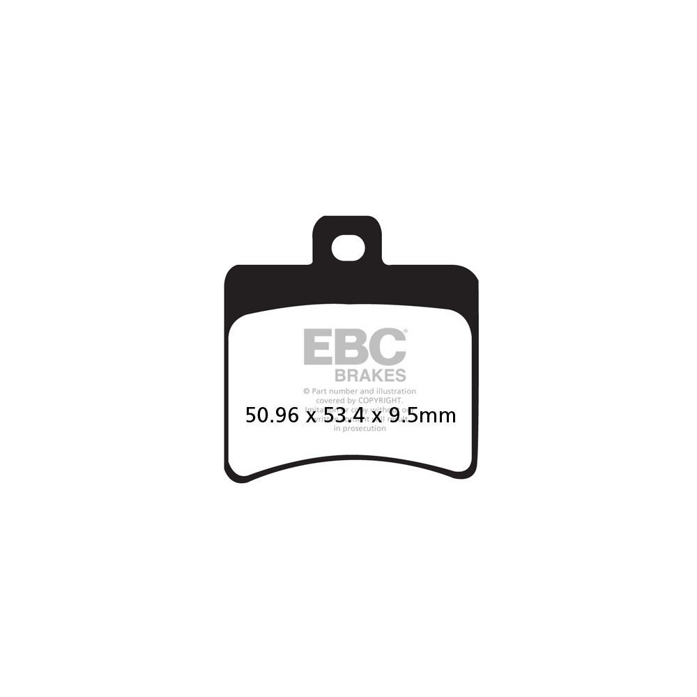 Plaquettes de frein EBC métal fritté SFA-HH Series