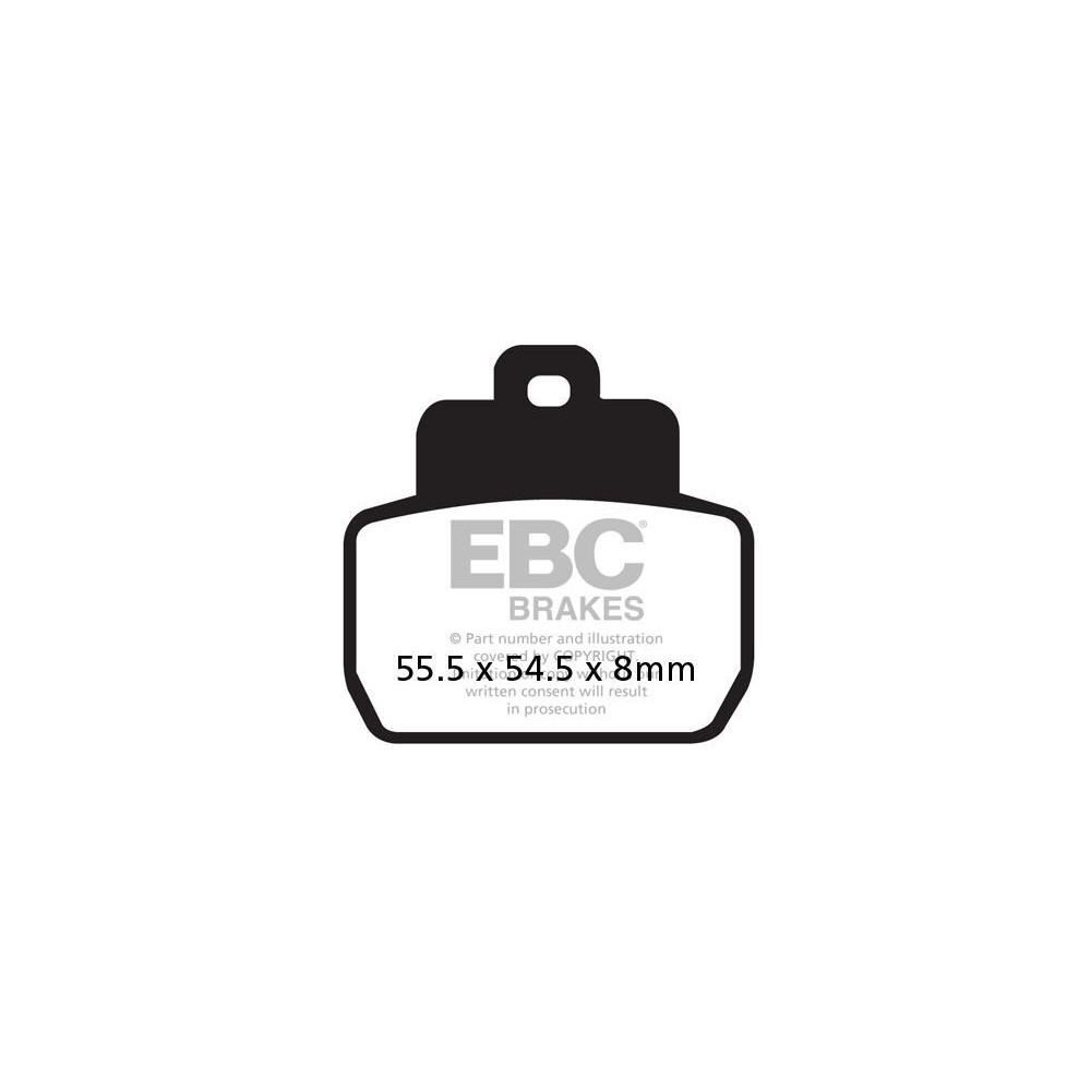 Plaquettes de frein EBC métal fritté SFA-HH Series