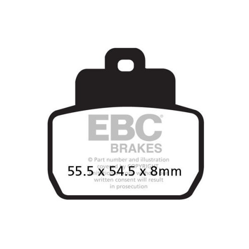Plaquettes de frein EBC métal fritté SFA-HH Series