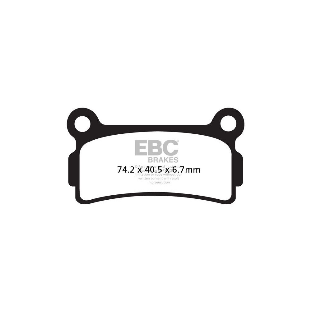 Plaquettes de frein EBC métal fritté Off-Road R Series