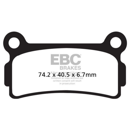 Plaquettes de frein EBC métal fritté Off-Road R Series