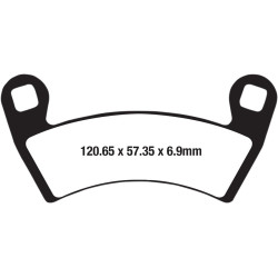 Plaquettes de frein EBC métal fritté Off-Road R Series