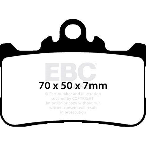 Plaquettes de frein EBC métal fritté FA-HH Series