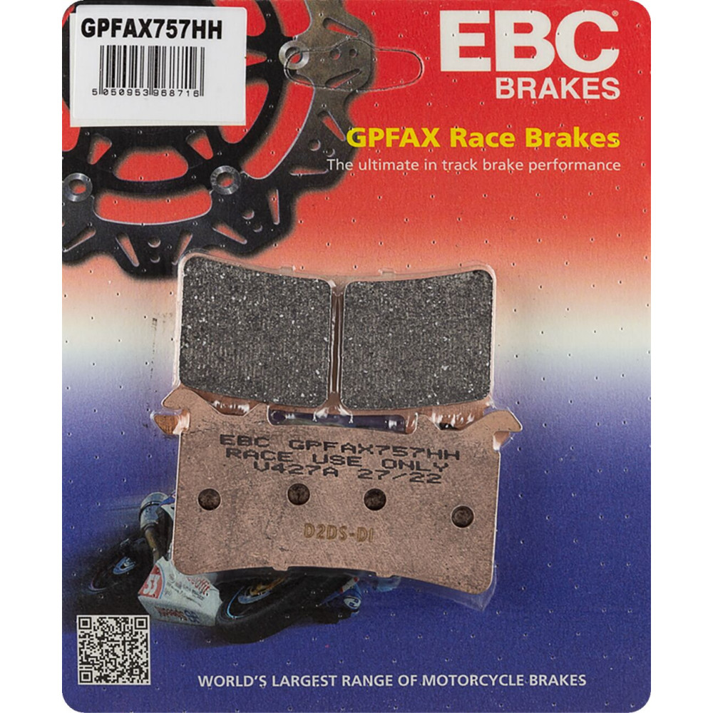 Plaquettes de frein EBC Racing GPFAX-HH Series