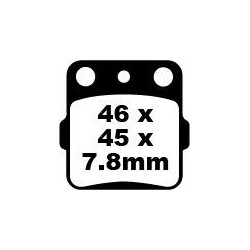 Plaquettes de frein EBC carbone série Off-road