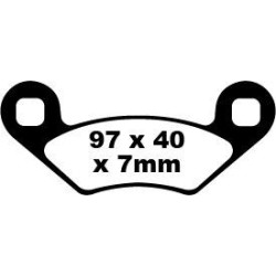 Plaquettes de frein EBC carbone série Off-road