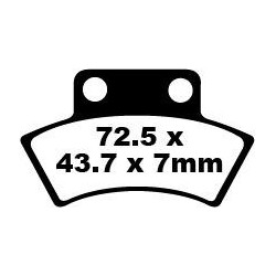 Plaquettes de frein EBC carbone série Off-road