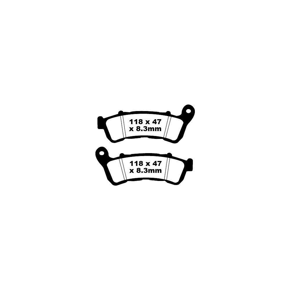 Plaquettes de frein EBC organique FA series