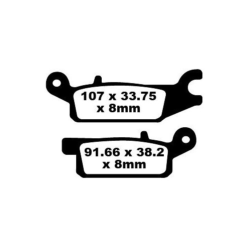 Plaquettes de frein EBC carbone série Off-road