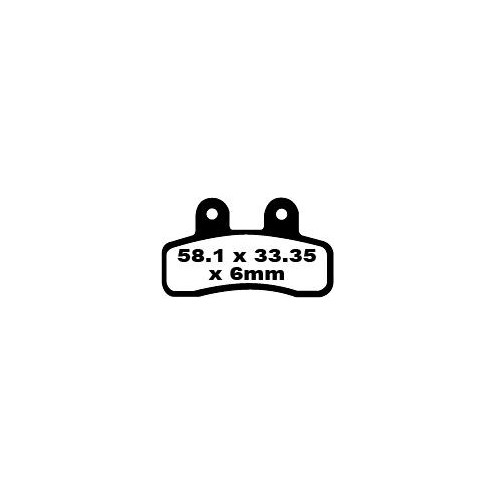 Plaquettes de frein EBC organique FA series