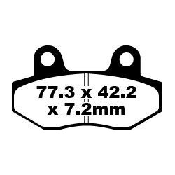 Plaquettes de frein EBC organique SFA series
