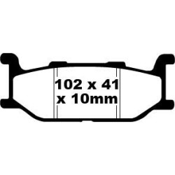 Plaquettes de frein EBC organique SFA series