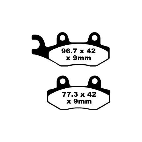 Plaquettes de frein EBC organique SFA series